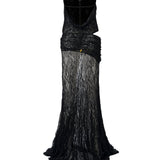 VENUSIA - Cut-out and bead-embellished maxi dress