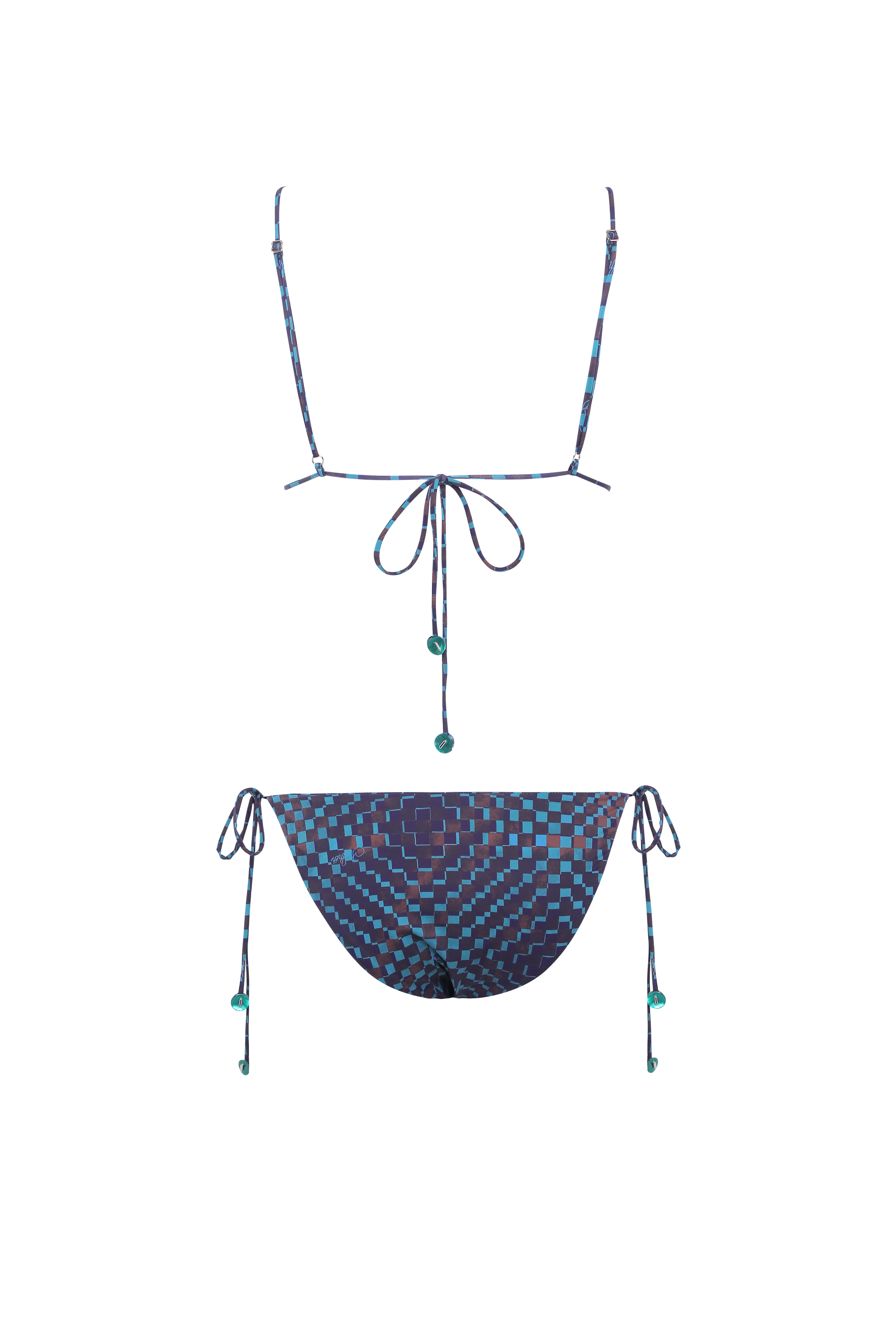 VICKY - Tie-detailed low-rise bikini briefs