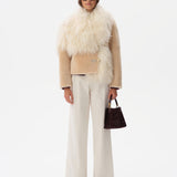 VIENNA - Oversized shearling jacket