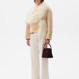 VIENNA - Oversized shearling jacket