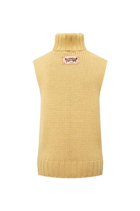 VONS - Chunky turtleneck vest with logo detail