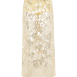 WELLS - Sequin-embellished sheer midi skirt with mini shorts