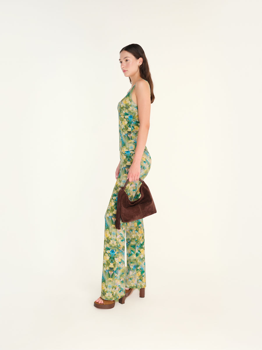 FLO - Floral printed flare-leg pants