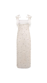 TALLULA - Bow detailed embellished maxi dress