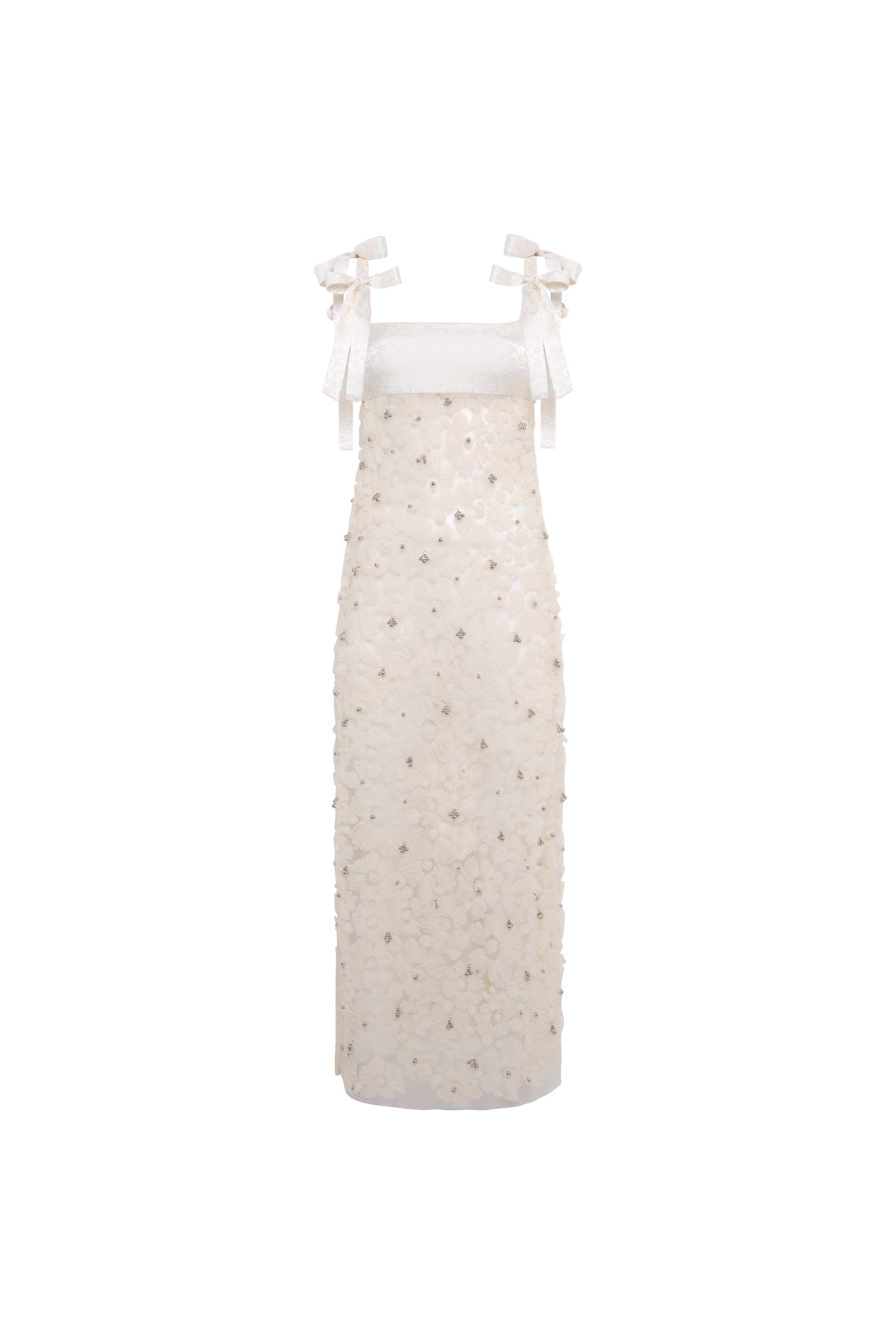 TALLULA - Bow detailed embellished maxi dress