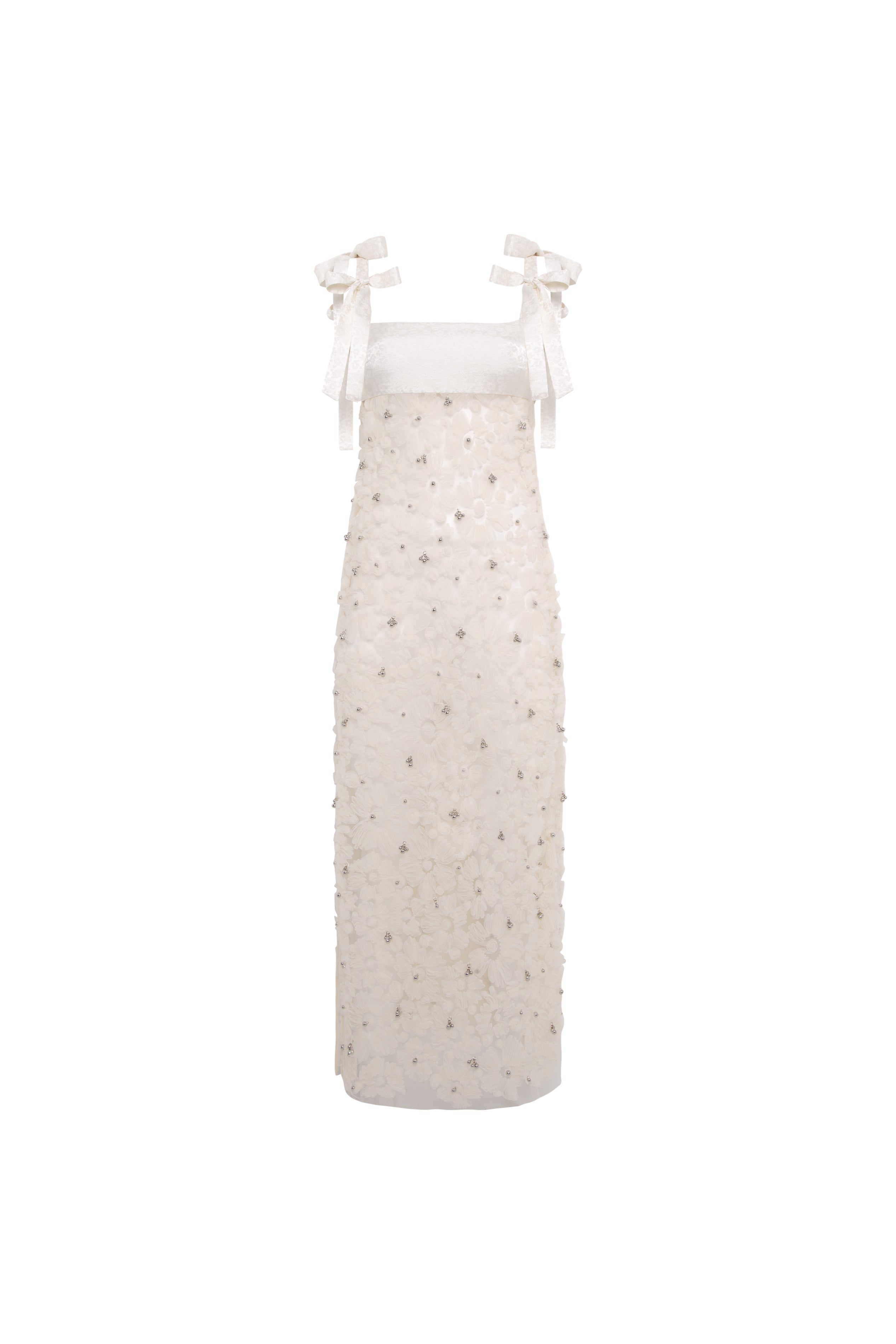 TALLULA - Bow detailed embellished maxi dress