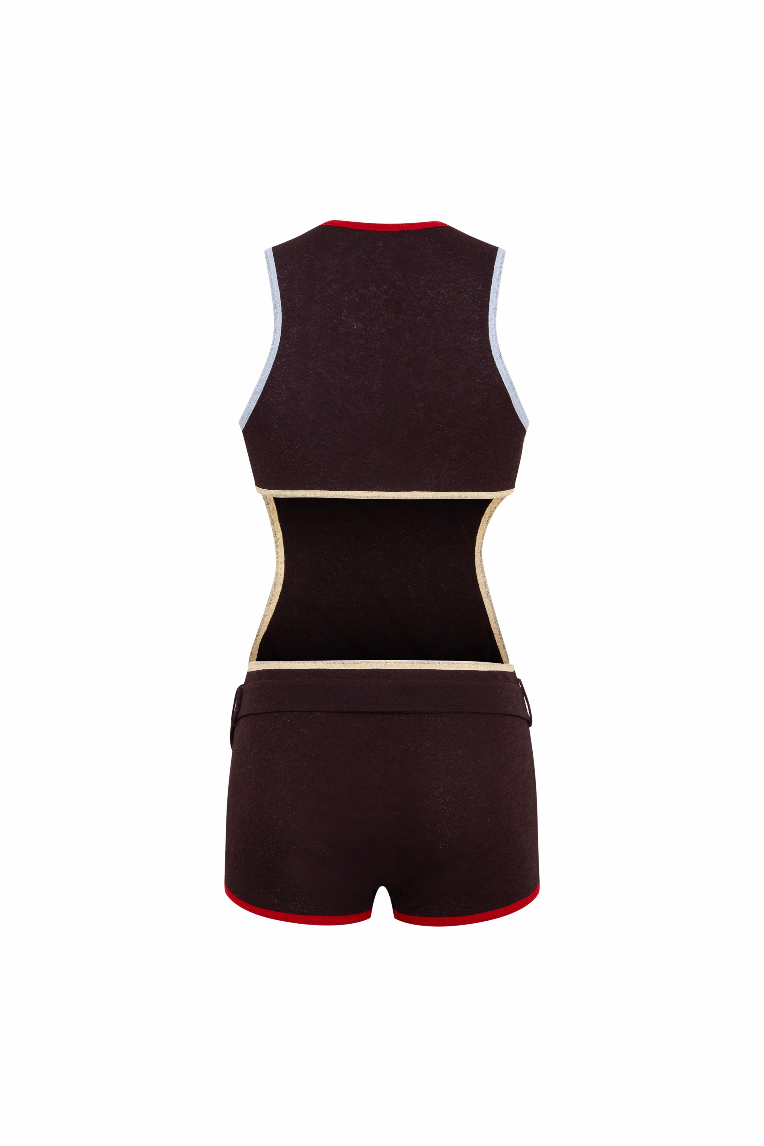 LEXI - Cut-out jumpsuit with contrast trim