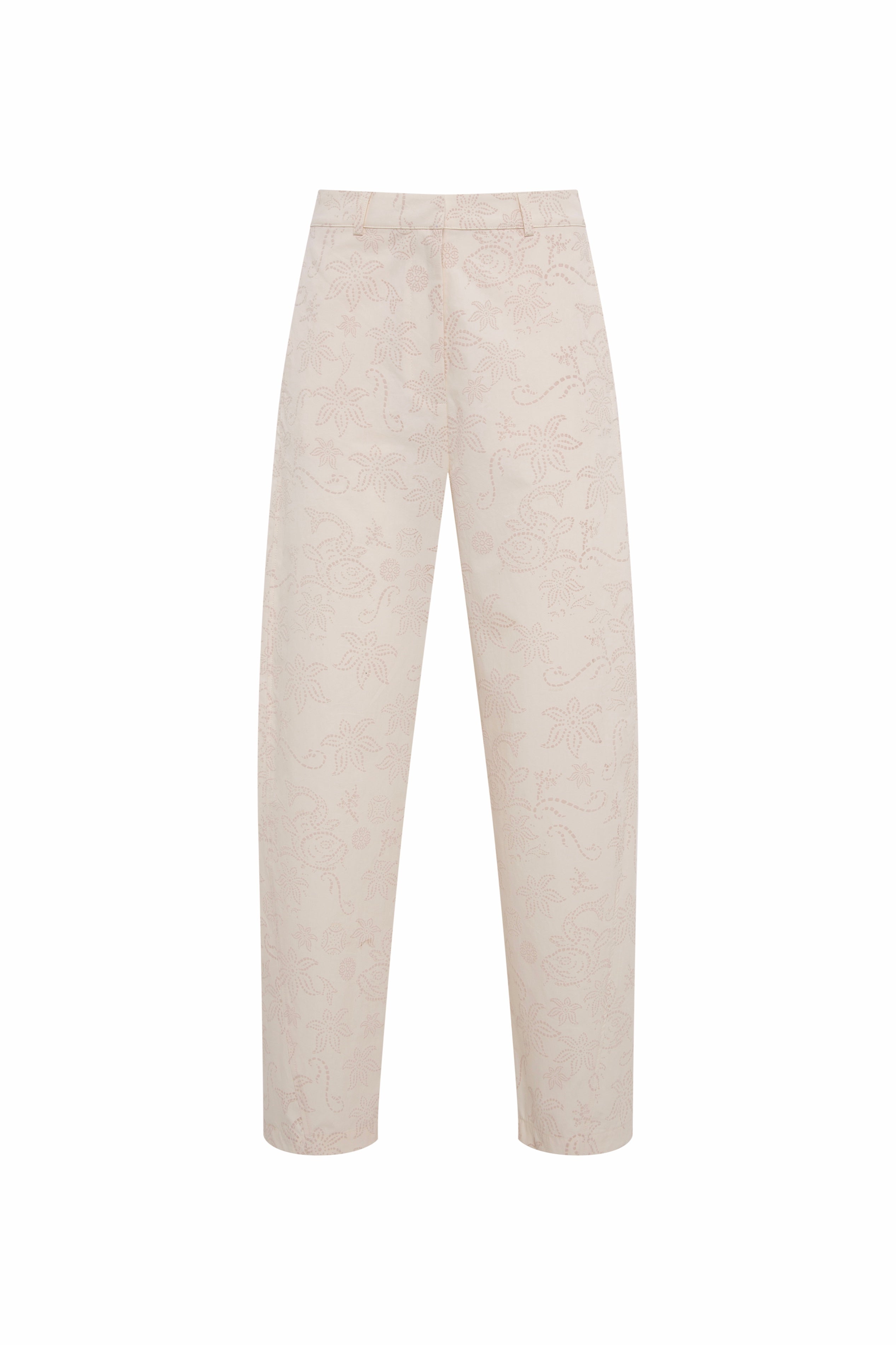 NIXIE - Embroidered straight-fit trousers