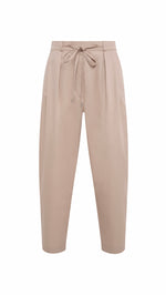 TAYLOR - Relaxed pleated cotton trousers