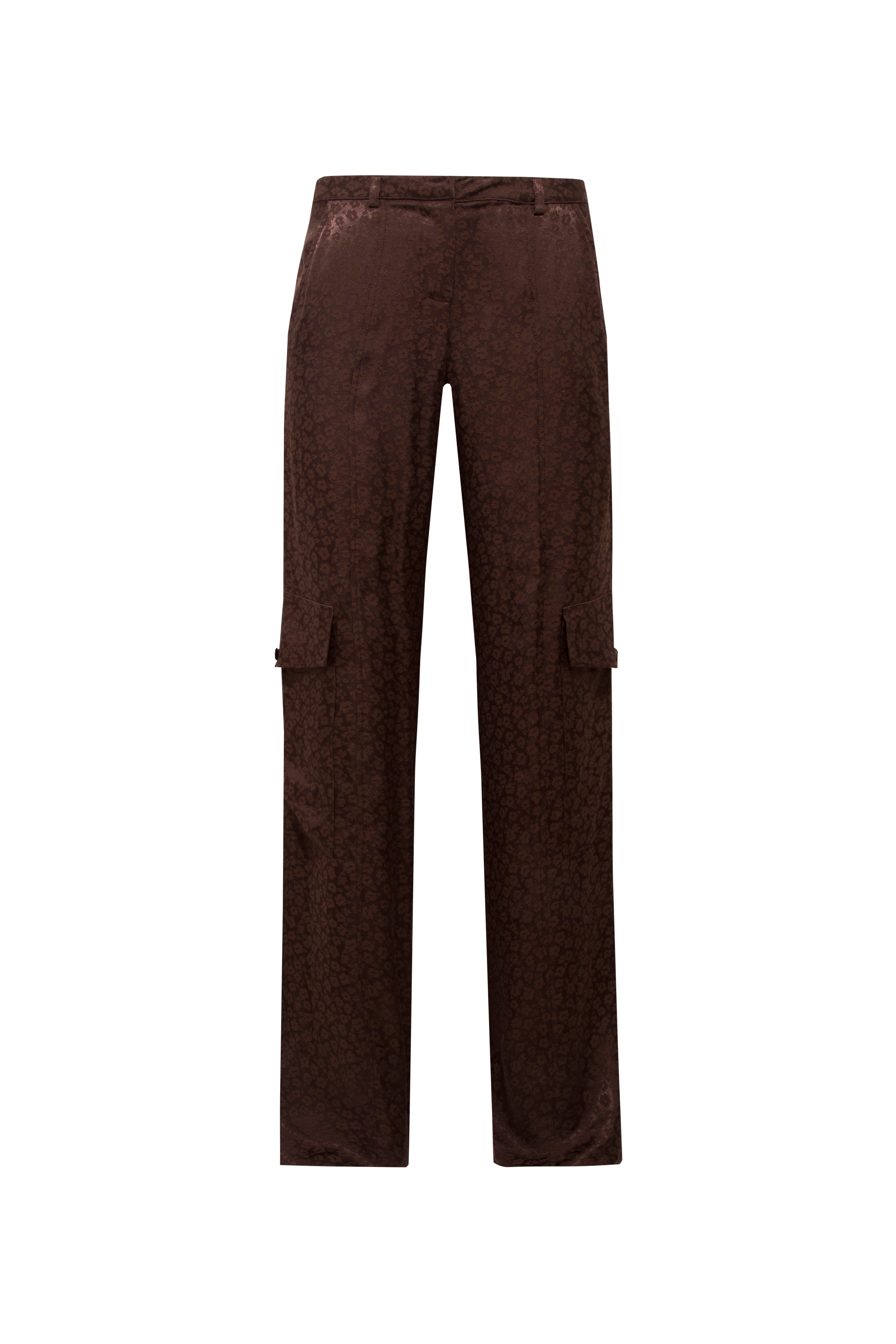KIMMY - Jacquard satin cargo pants