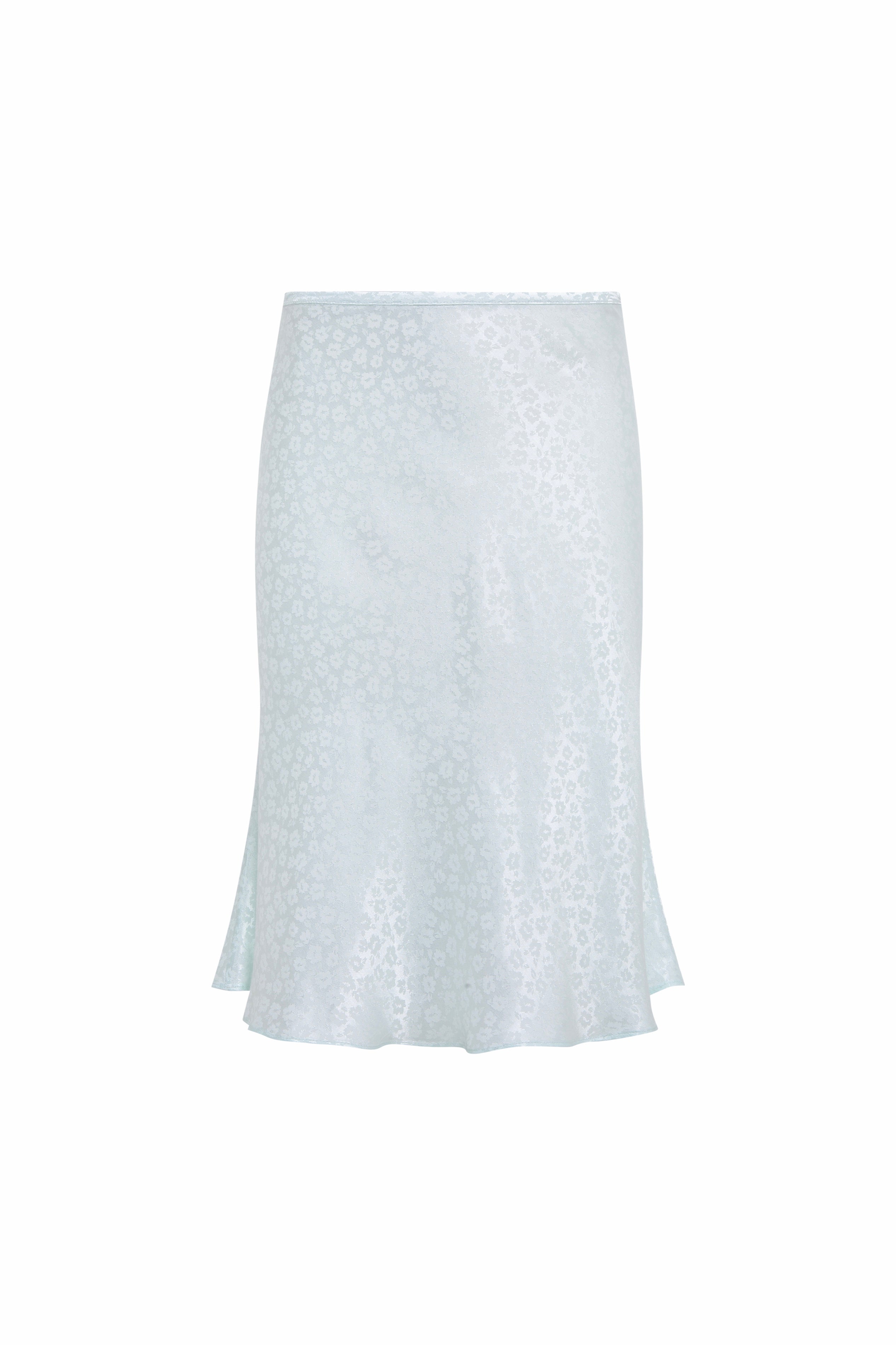 COLETTE - Jacquard satin midi skirt