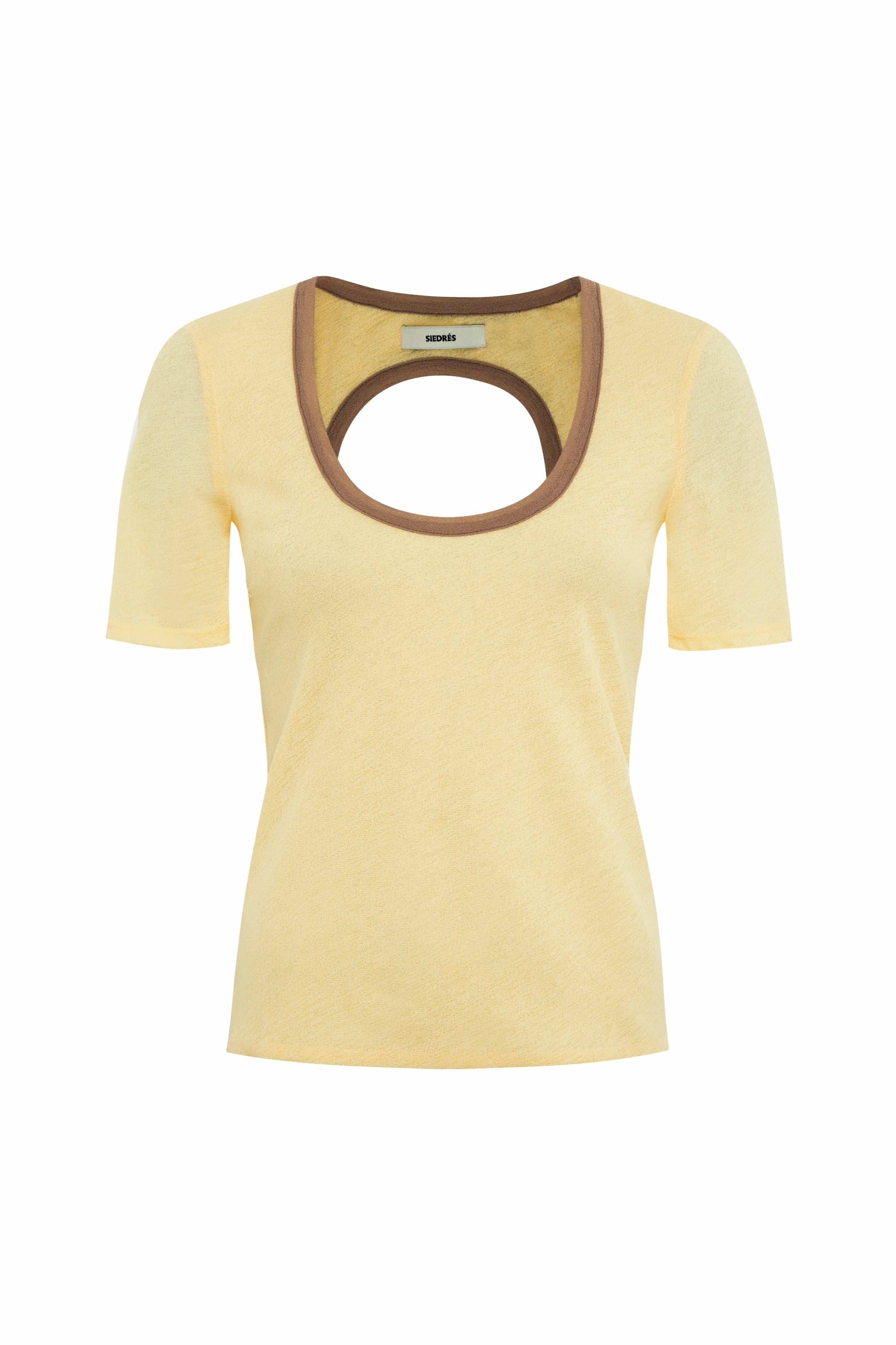 THEA - Short-sleeve top with open-back design