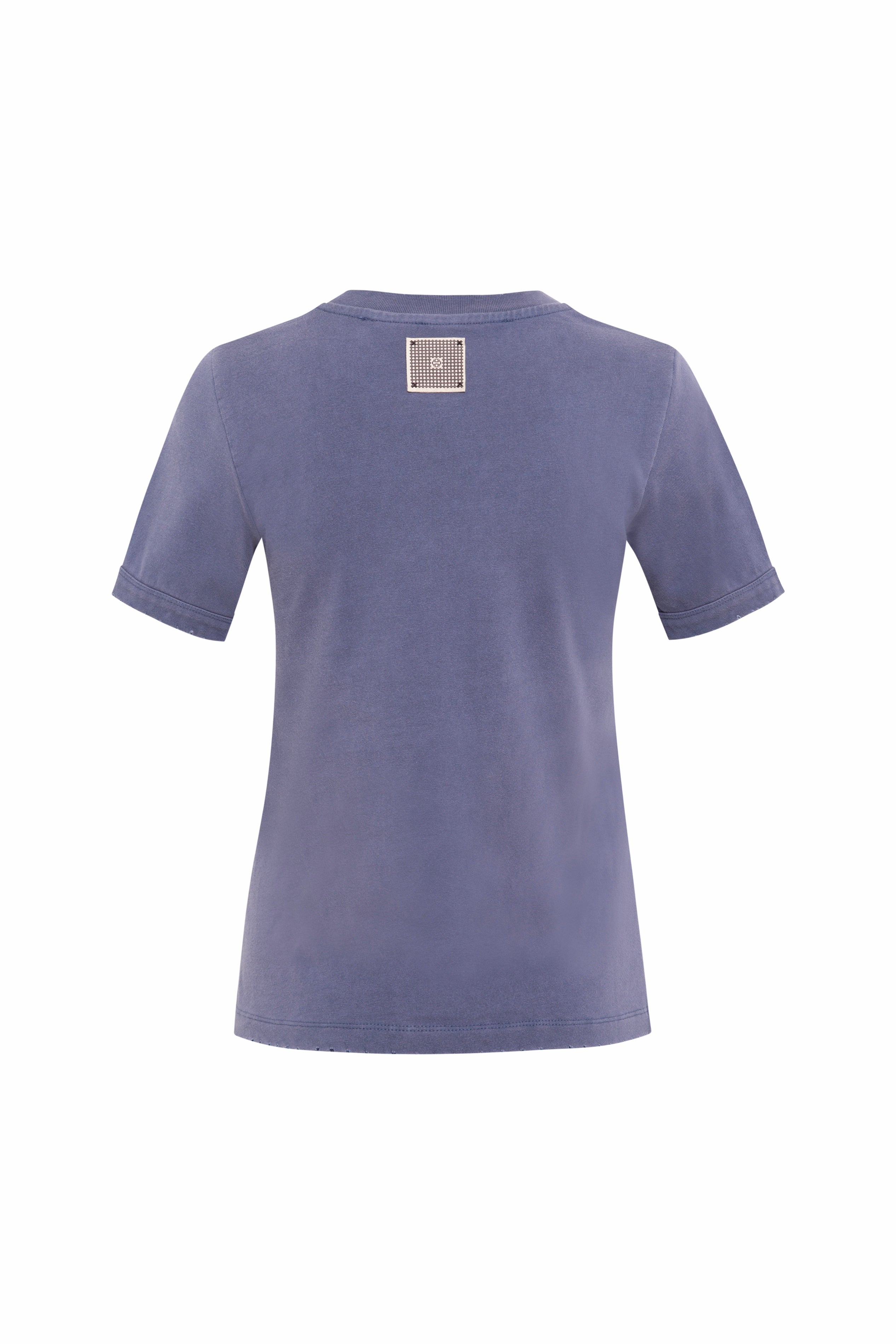 CORVO - Embroidered washed jersey t-shirt