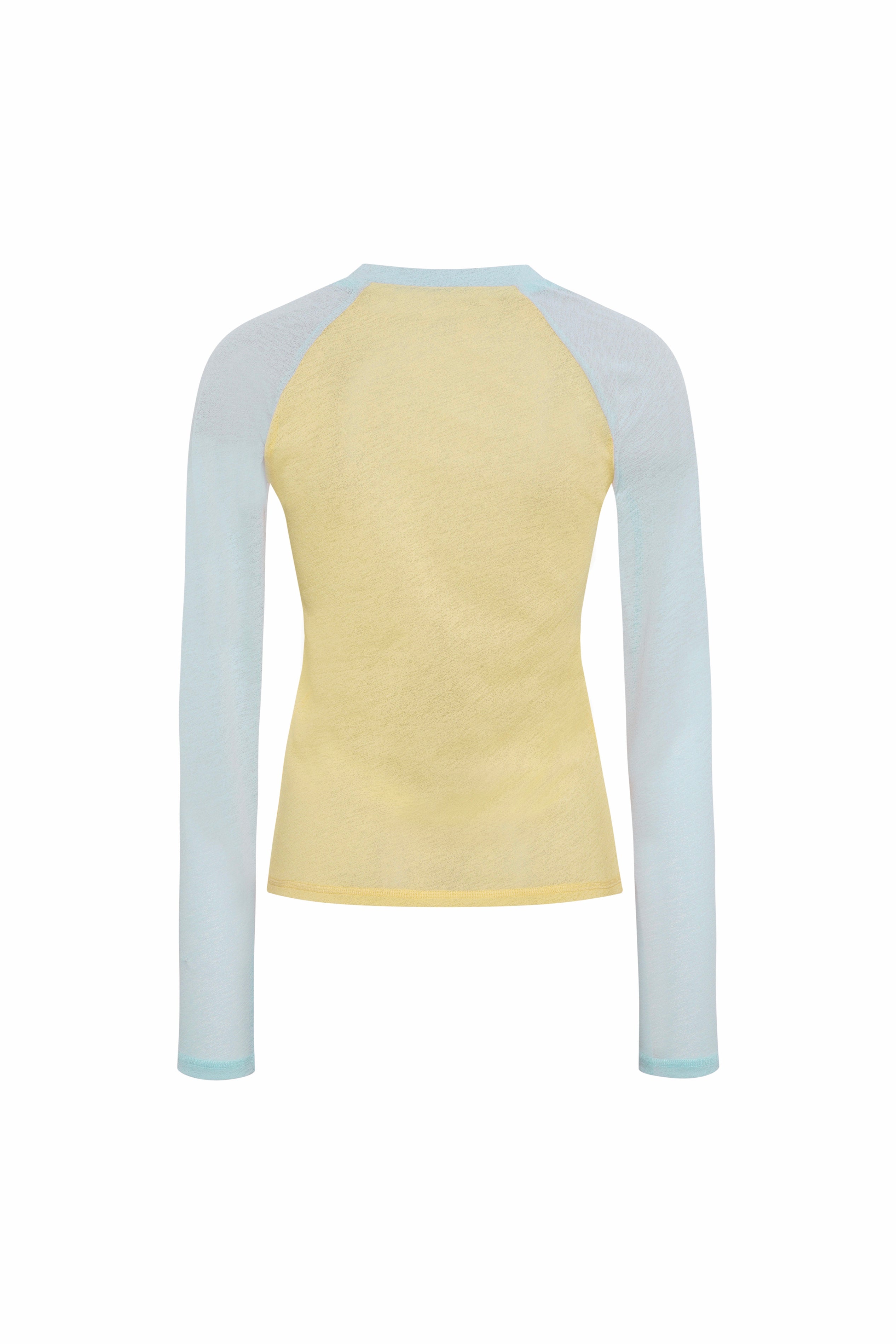 TILLY - Two-tone mesh long sleeve top