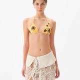 JUNIPER - Printed triangle bikini top