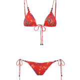 GIA - Printed triangle bikini top