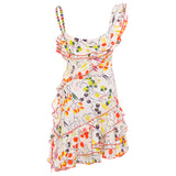 MIMIKA - Printed mini dress with ruffle detailing