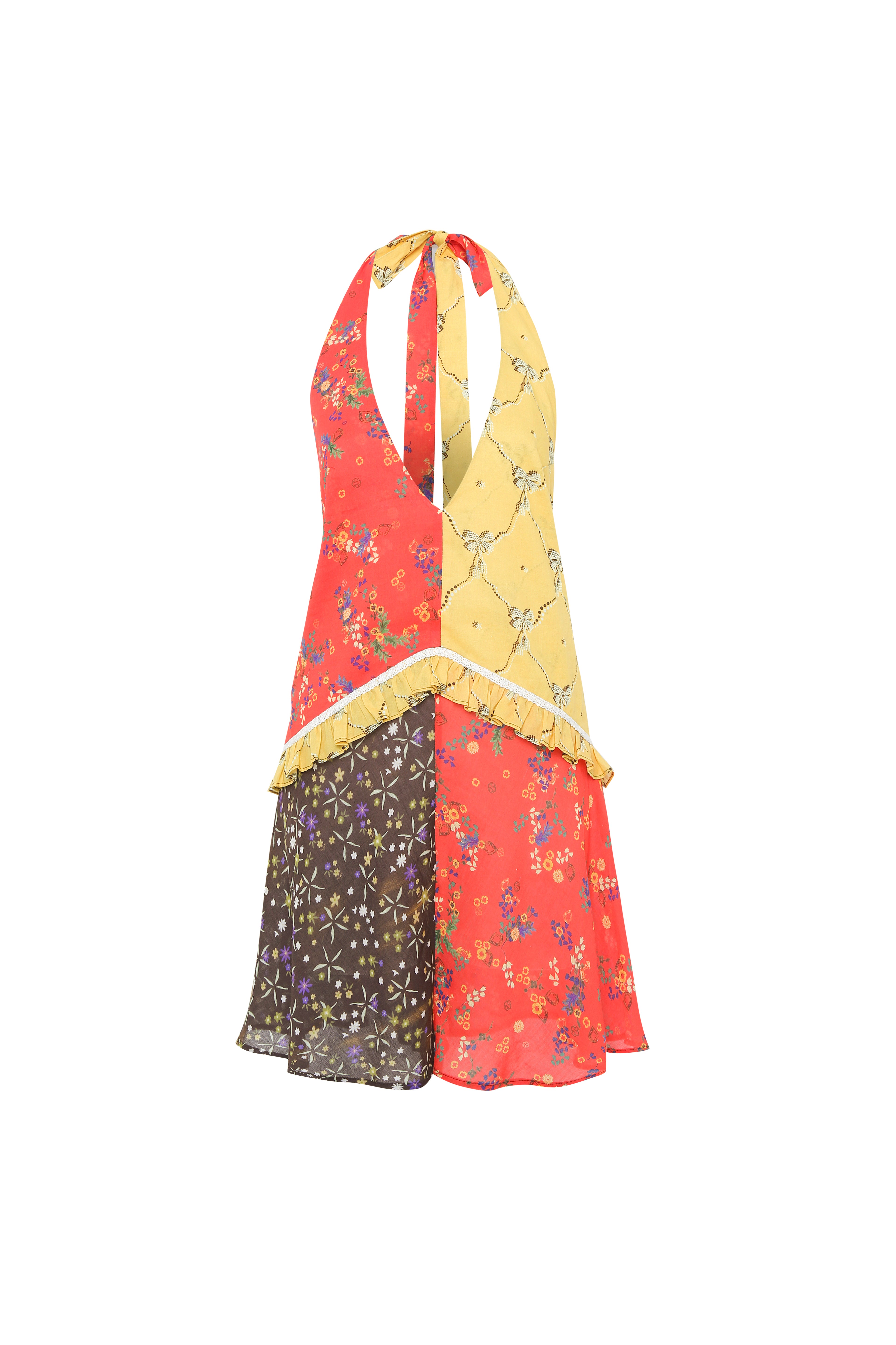 SULIENS - Printed wide-leg playsuit with open back