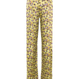 MANOCE - Front tie satin wide-leg pants