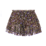 LINA - Floral print layered ruffle shorts