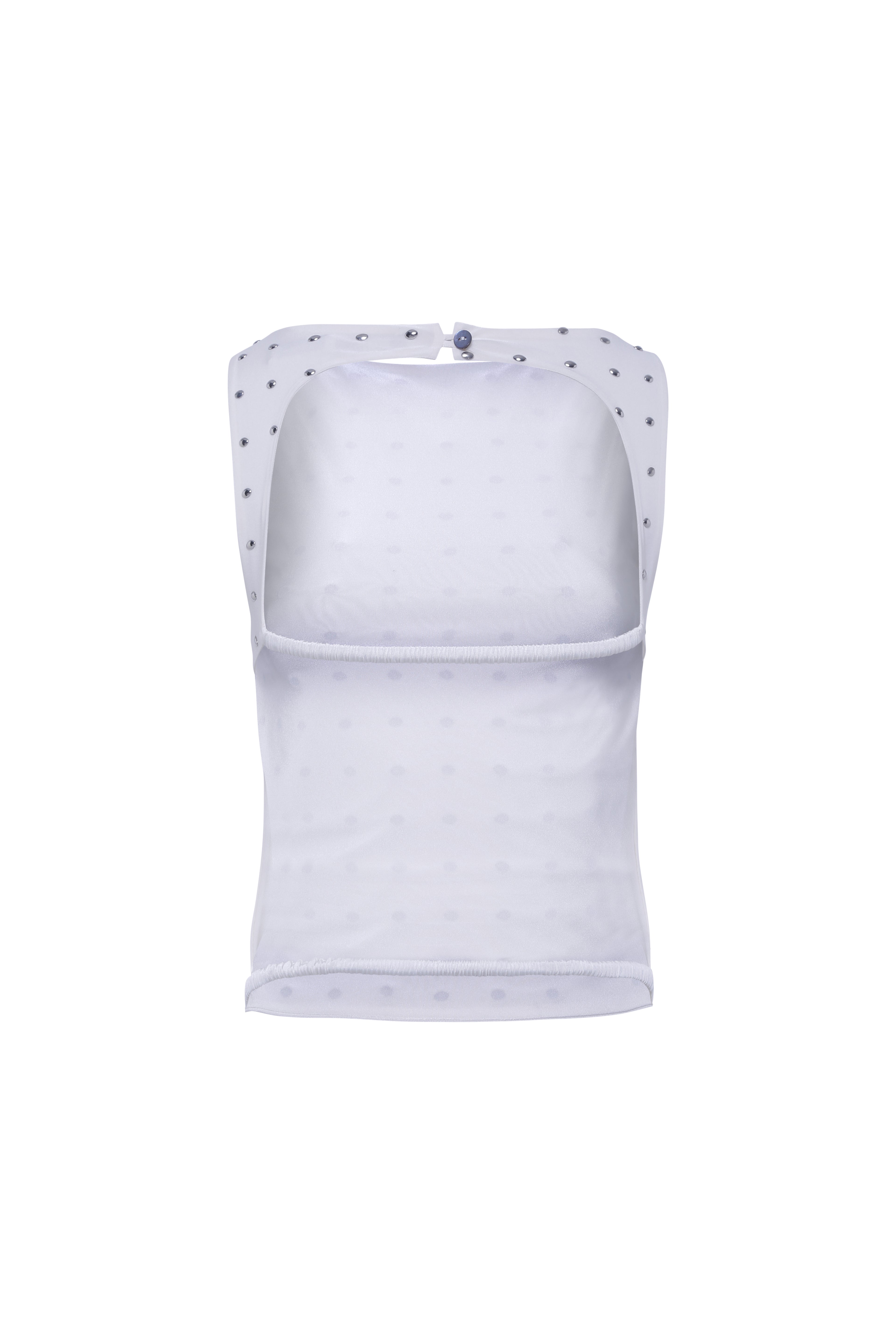 ZELNA - Fitted jersey top with stud details