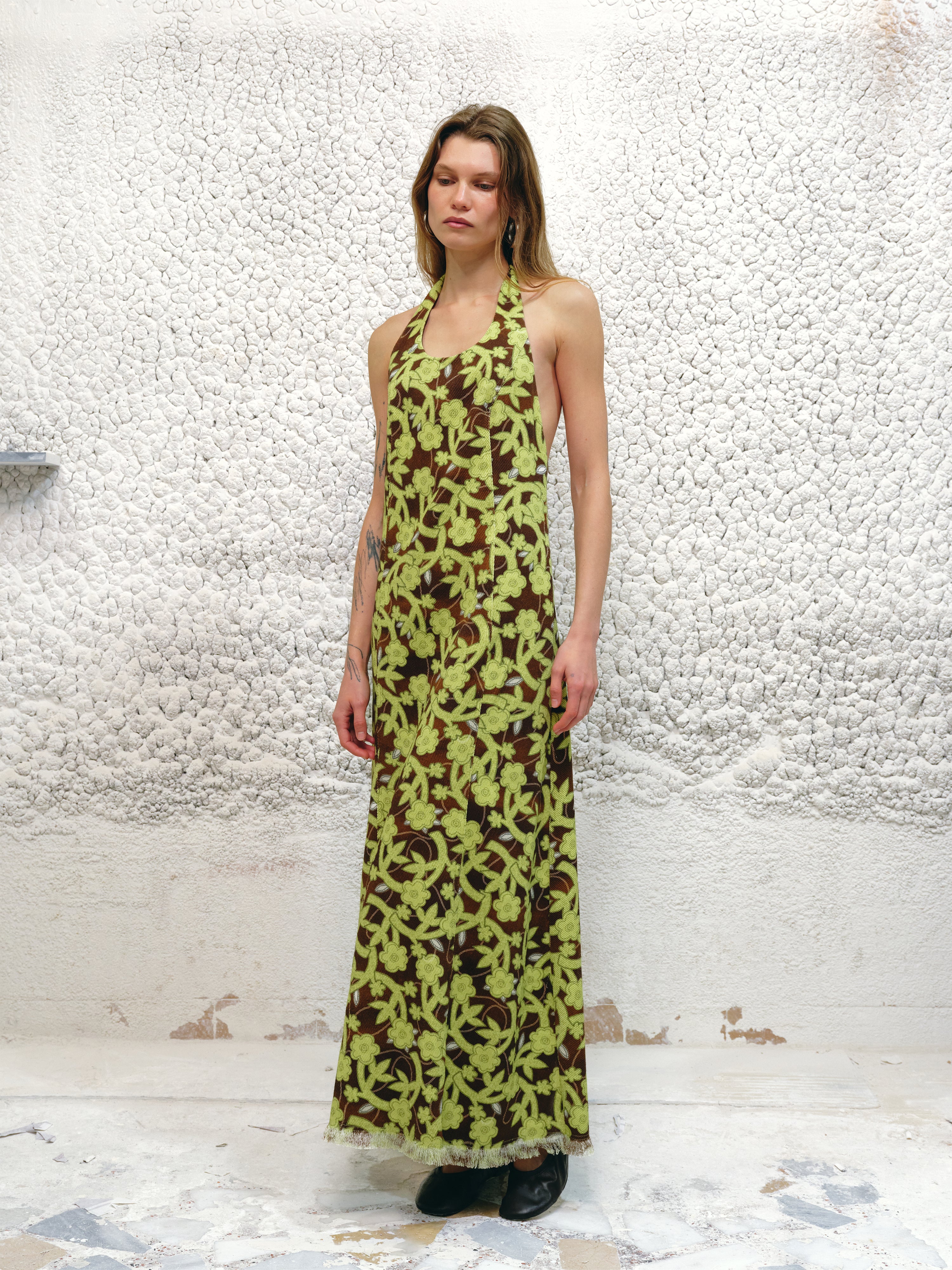 ZENYA - Open-back halter maxi dress