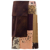 ZOE - Patchwork skirt with side tie