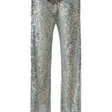 ALEXIUM - Sequined semi-sheer pants with mini shorts