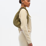 MONA - Embroidered suede shoulder bag