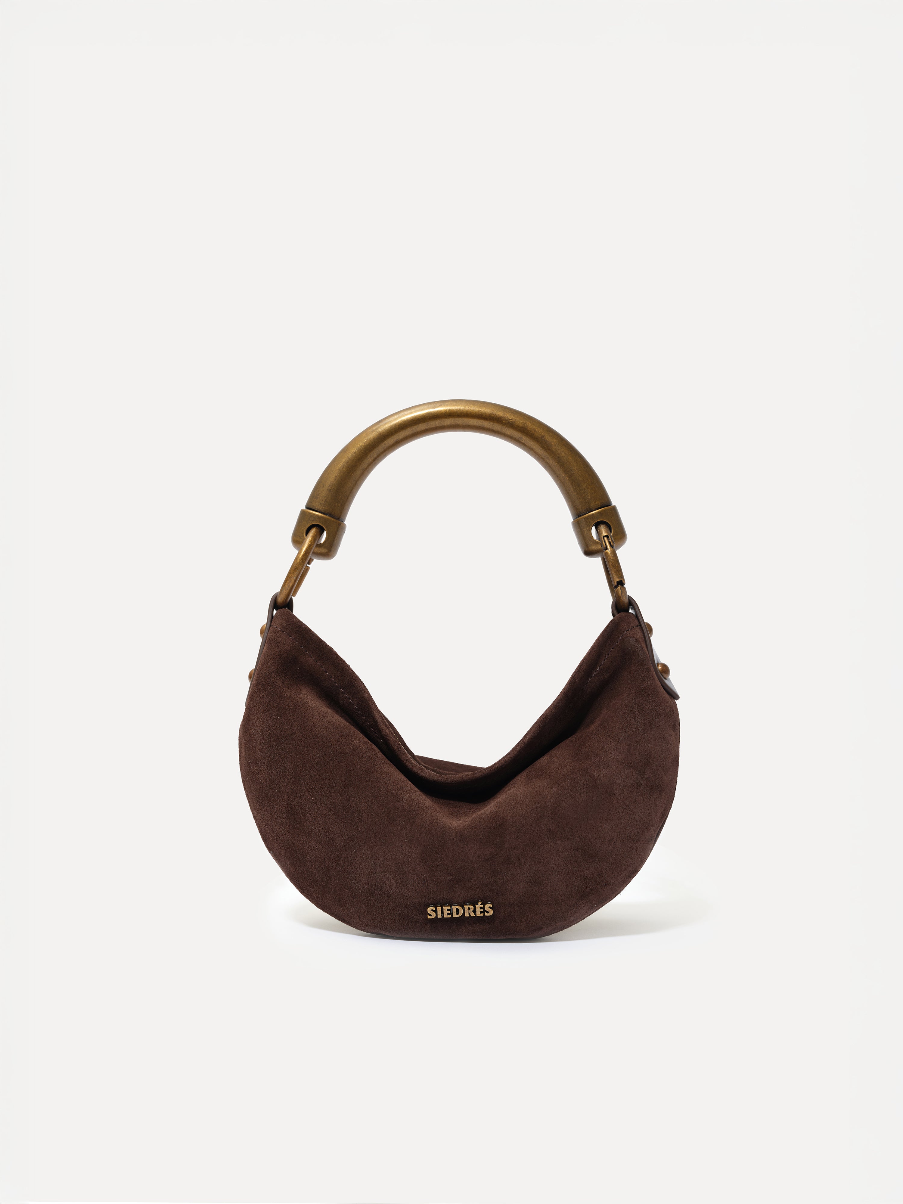 CHÉRIE SMALL - Mini hobo bag with metal top handle
