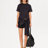 LEDUS - Jersey t-shirt with logo detail