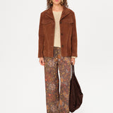 MANOCE - Striped wide-leg scarf detailed drawstring pants