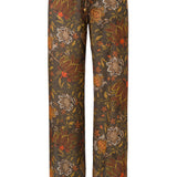 MANOCE - Striped wide-leg scarf detailed drawstring pants