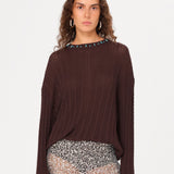MERN - Bead-embellished sweater