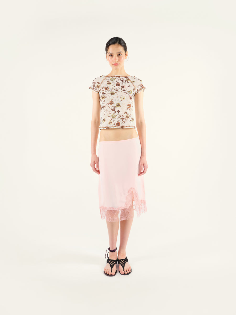 ZOLE - Lace detailed skirt with slit