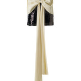 YSOLDE - Mini sequined dress with long tie-bow